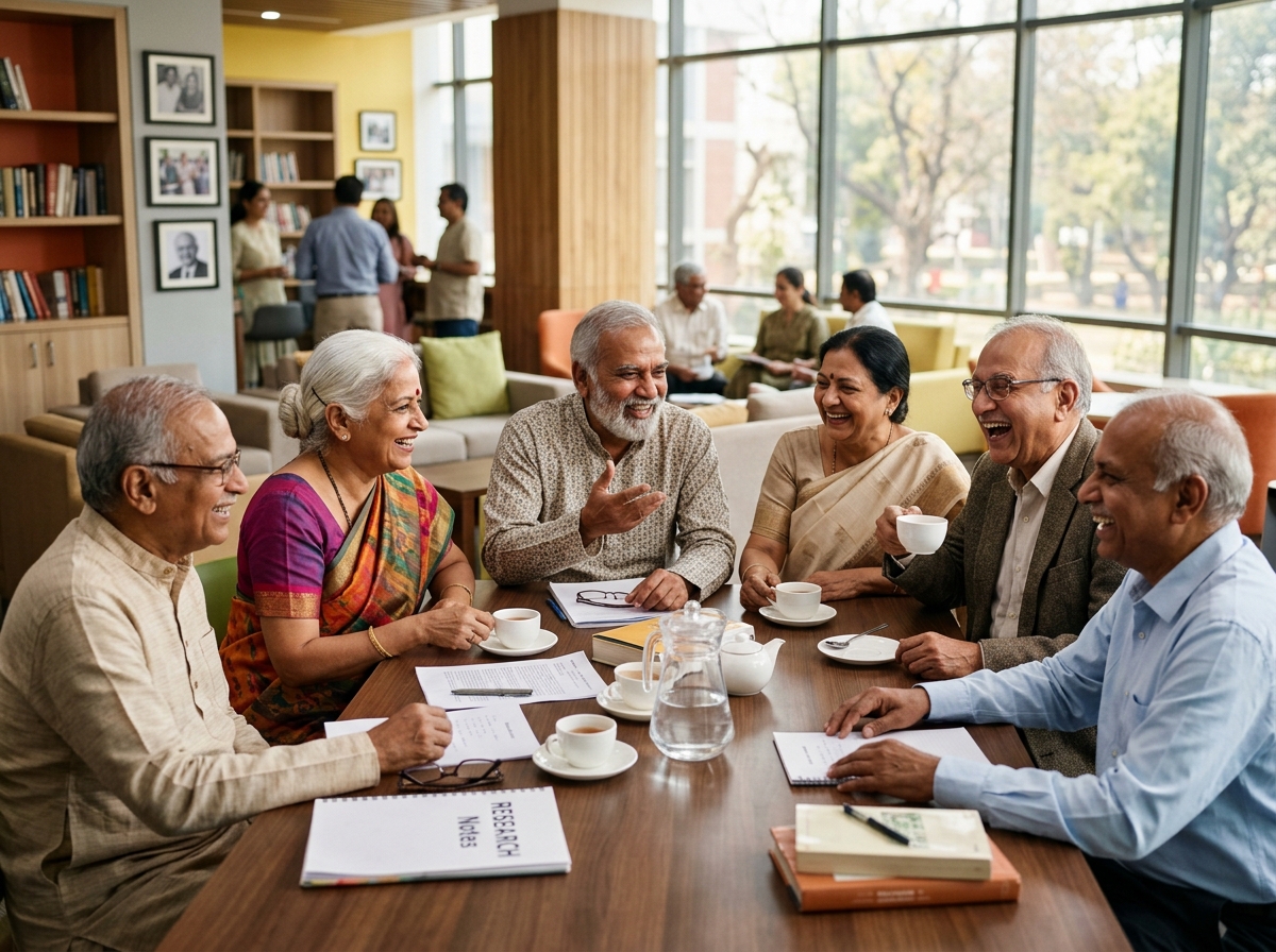 Retired teachers gathering